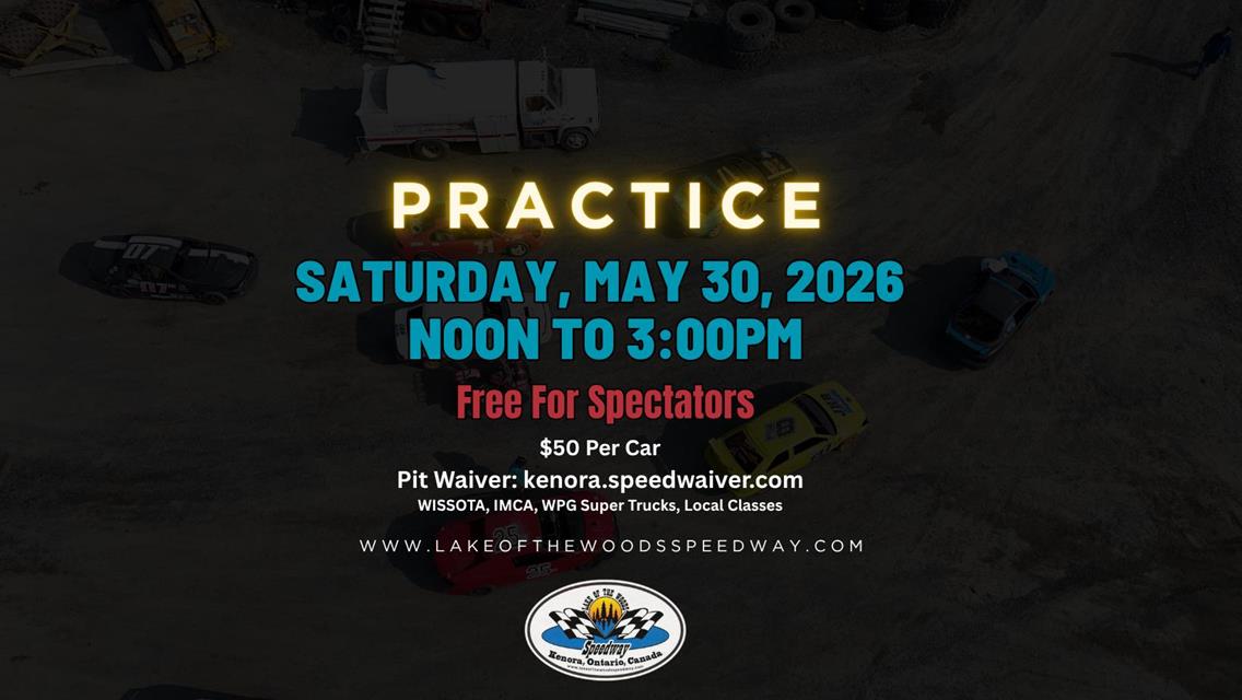 Next Event: Practice - Saturday, May 30 - Noon to 3pm