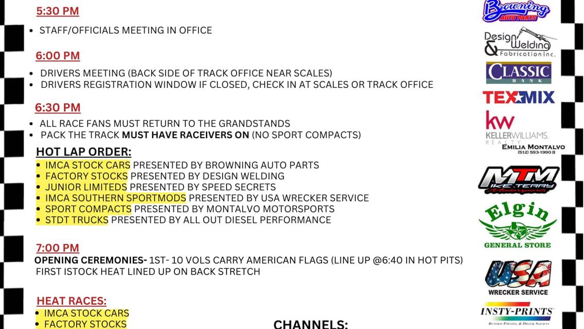 March 15th Season Opener with South Texas Dirt Trucks!