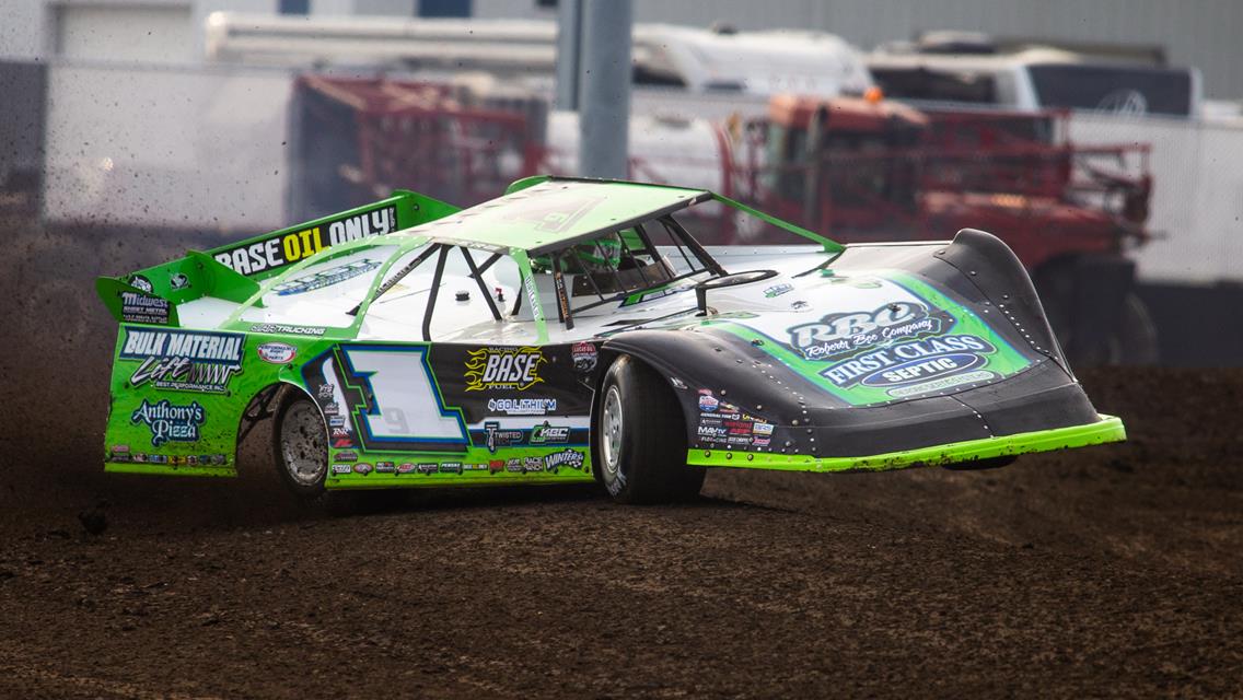 Davenport Speedway (Davenport, IA) – Lucas Oil Late Model Dirt Series – July 10th, 2023. (Heath Lawson photo)