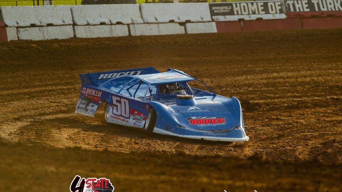 Springfield Raceway (Springfield, MO) – 4 State Dirt Late Model Series – Flyin' Farmer 55 – May 9, 2026. (Rhonda Burton Photography)