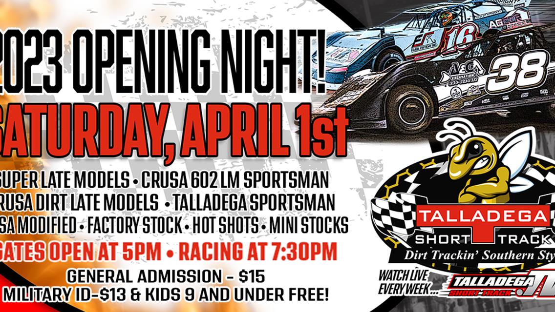 Talladega Short Track | April 1st!