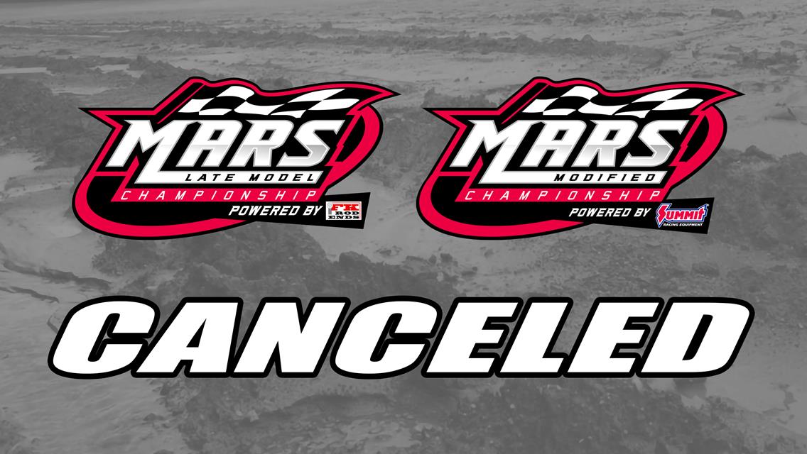 MARS Championship Tour event tonight at Highland Speedway is Canceled