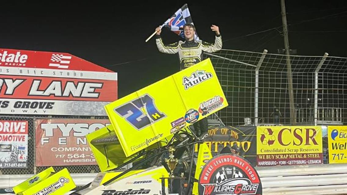 Steven Snyder Jr. Scores First Williams Grove Sprint Win, Gutshall Scores Second In 358s