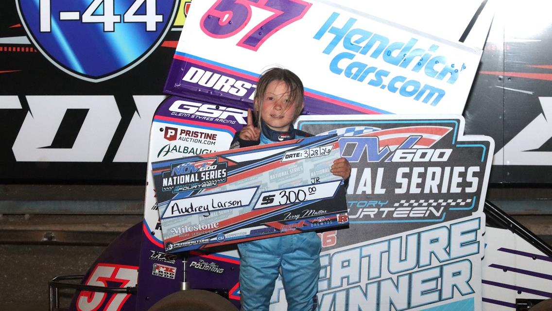 Flud, Woods Brothers, and Larson Victorious in Factory Fourteen NOW600 National Series Competition at I-44 Speedway on Saturday!
