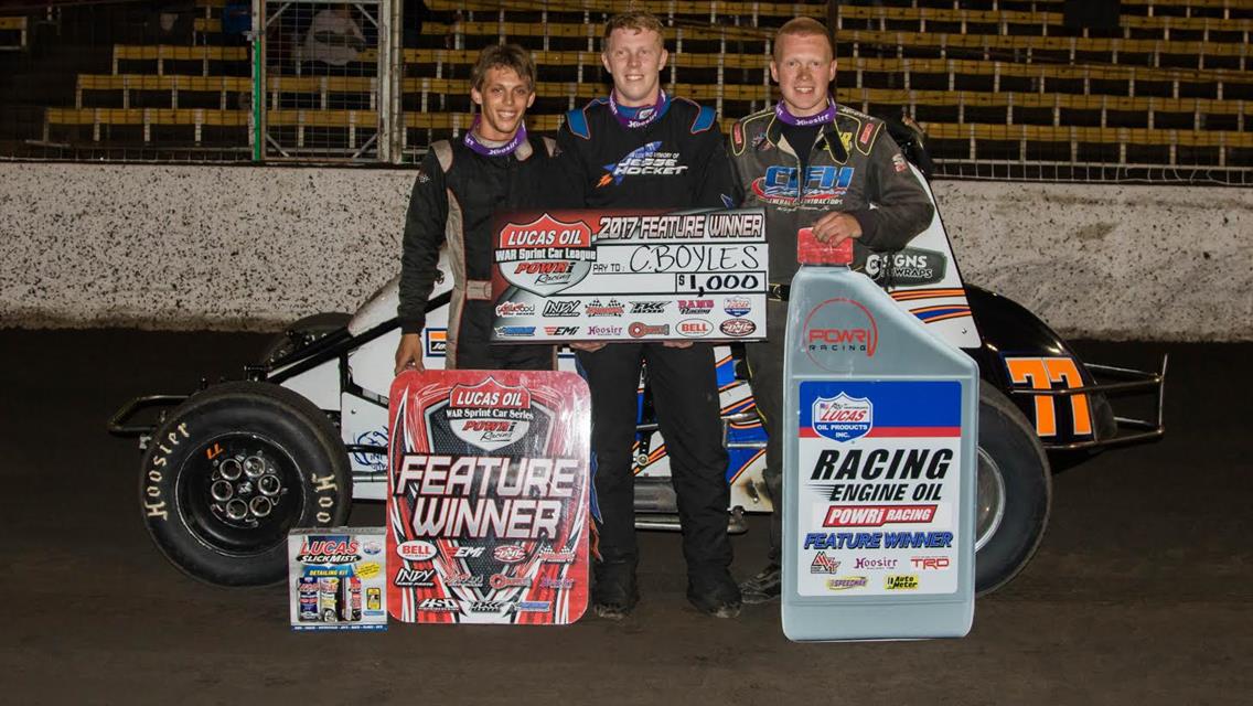 BOYLES CLIMBS TO THE TOP AT LAKESIDE