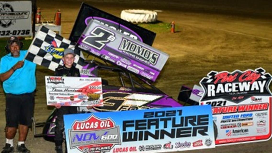 Carroll and Benson Triumphant During Lucas Oil NOW600 Series Sooner 600 Week Visit to Port City Raceway