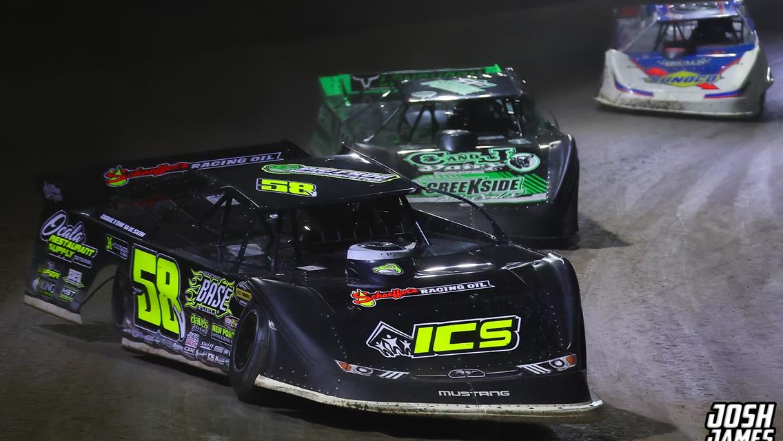 Volusia Speedway Park (De Leon Springs, FL) – World of Outlaws Late Model Series – DIRTcar Nationals – February 9th-14th, 2026. (Josh James Artwork)