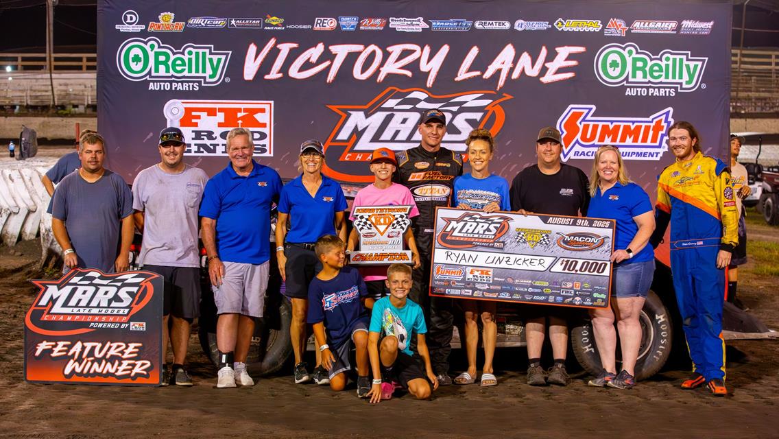 Macon Speedway (Macon, IL) – MARS Late Model Championship Series – KerbyStrong – August 9th, 2025.