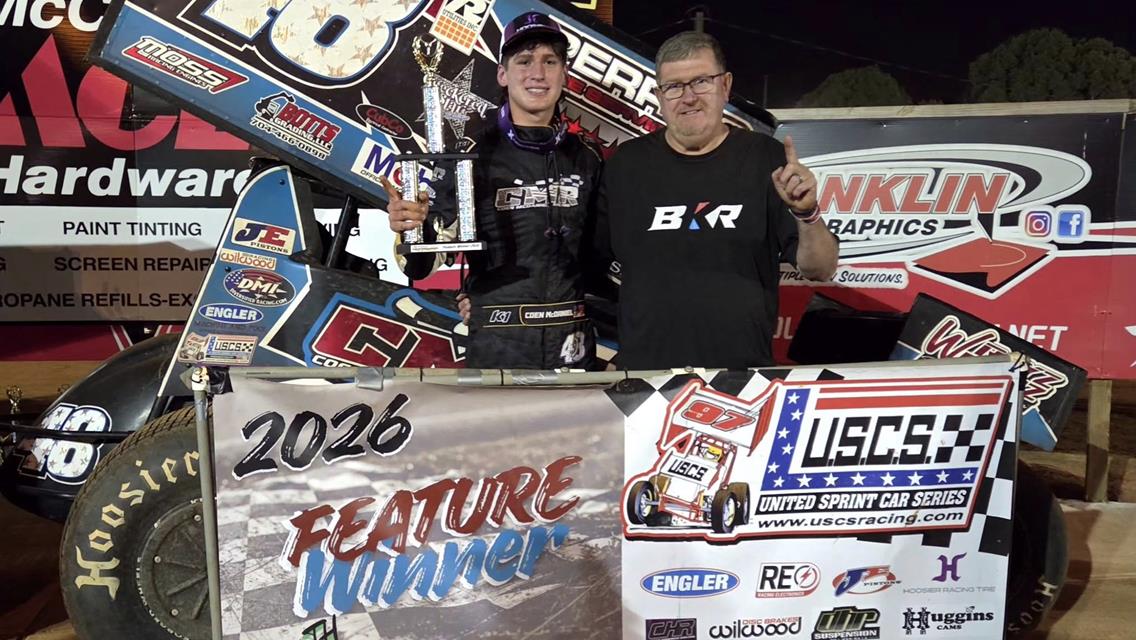 McDANIEL SWEEPS FOR THIRD USCS WIN OF THE SEASON AT CAROLINA SPEEDWAY