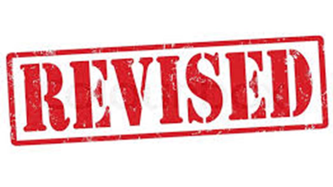 REVISED SCHEDULE FOR MAY!