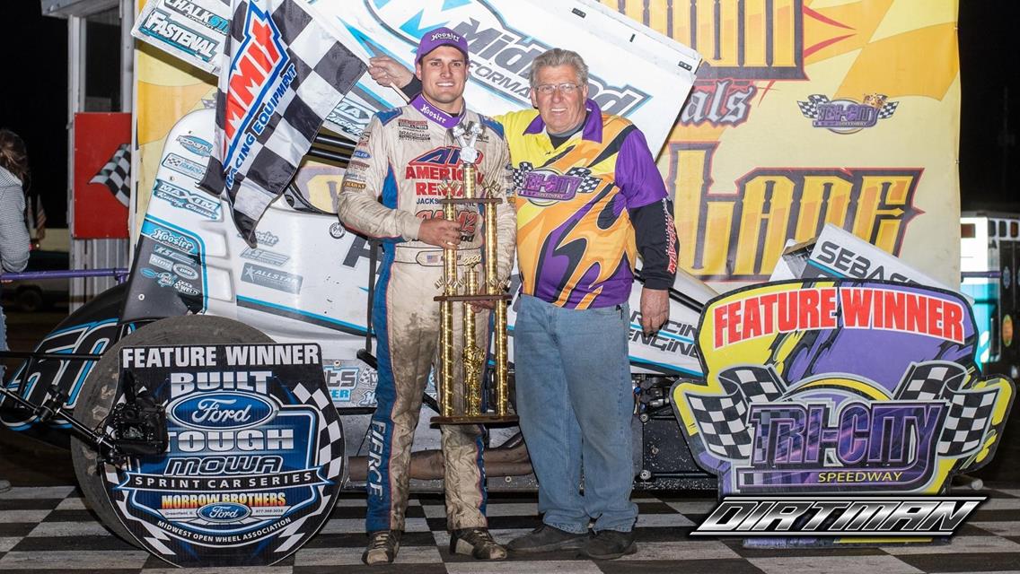 Paul Nienhiser Wins First 410 c.i. Start in Midland Performance 50