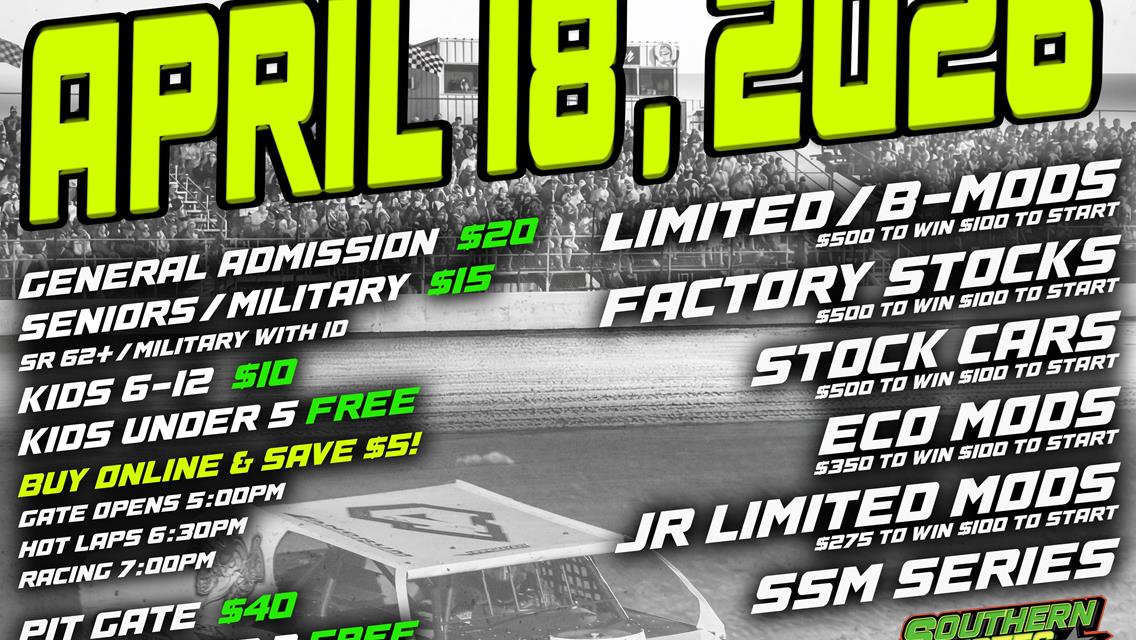 Smackdown Cancelled, Next Race April 18th for Championship Night #2