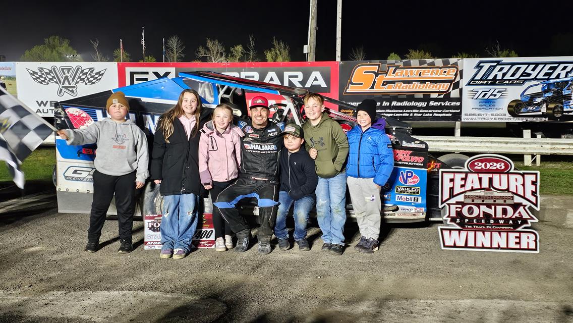 FONDA SPEEDWAY QUICK RESULTS 5/2/2026 MR ASPHALT PAVING AND SEALCOATING PRESENTS THE BILL AG MEMORIAL MODIFIED ELIMINATION RACES