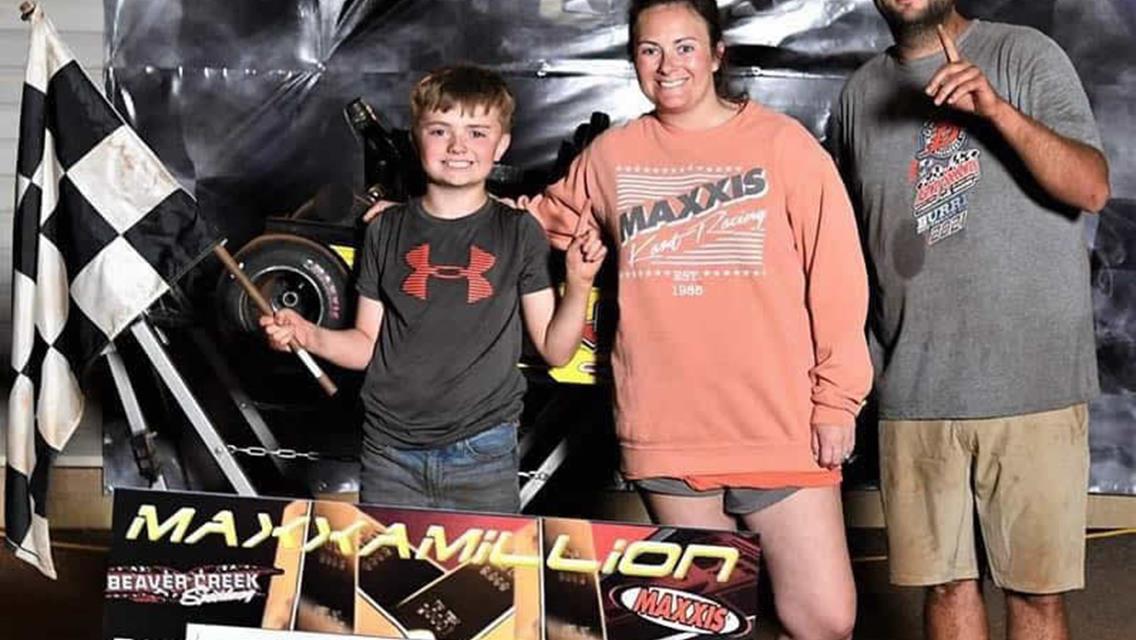 Seratt visits Beaver Creer victory lane in JR 1 at Maxxamillion