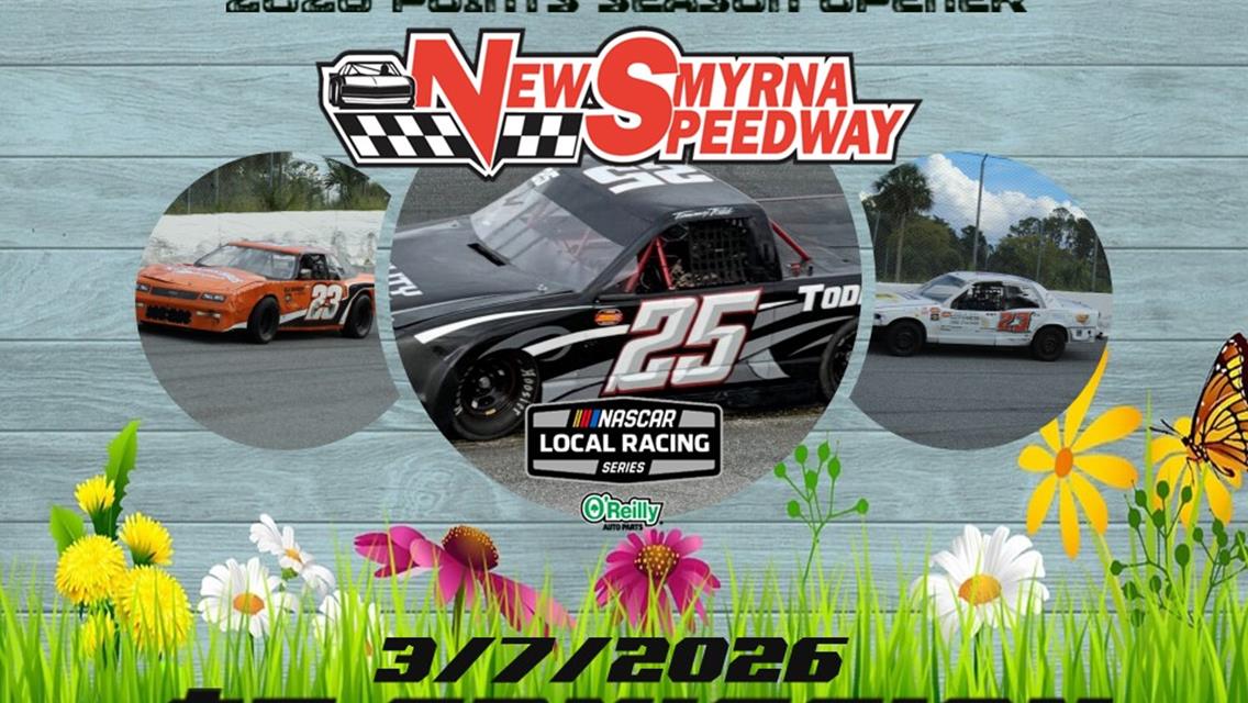 2026 Points Season Opener on $5 Family Fun Night 3/7/2026