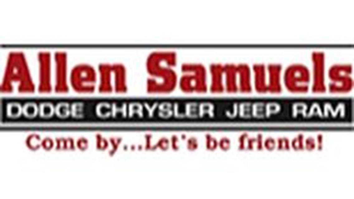 ALLEN SAMUELS of Hutchinson To Sponsor Official Pace Vehicle For O&#39;Reilly Auto Parts 66th Hutchinson Grand National Auto Races