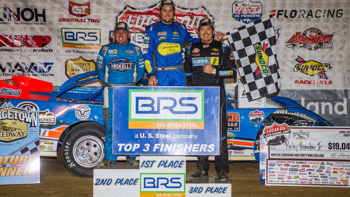 Georgetown Speedway (Georgetown, DE) – Lucas Oil Late Model Dirt Series – Melvin L. Joseph Memorial – April 26th, 2024. (Heath Lawson Photo)