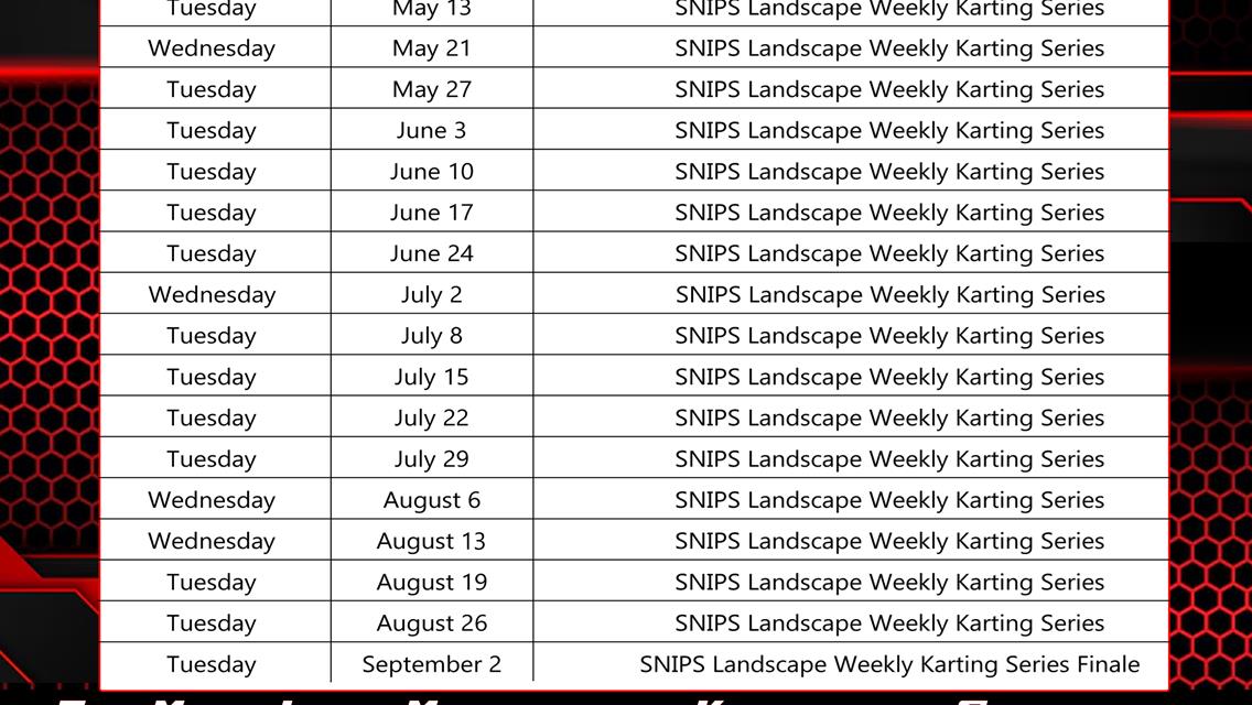 Merrittville Releases 2025 Karting Schedule