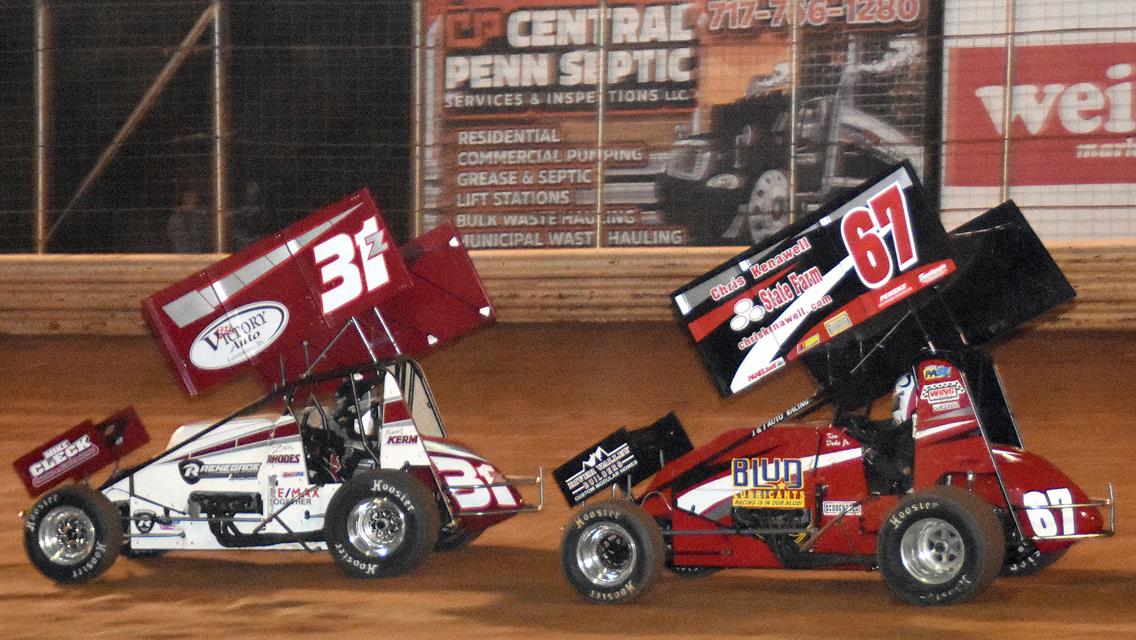 JACOB ALLEN INVADES AND CONQUERS BAPS MOTOR SPEEDWAY’S SPRINT CAR SUNDAY; PA SPRINT SERIES ZACH RHODES TAKES A .739 SECOND VICTORY OVER KEN DUKE JR.
