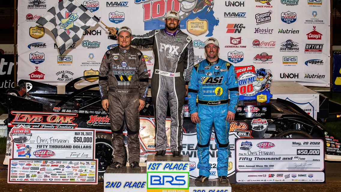 Lucas Oil Speedway (Wheatland, Mo.) – Lucas Oil Late Model Dirt Series – Show-Me 100 – May 27-28th, 2022. (Heath Lawson photo)