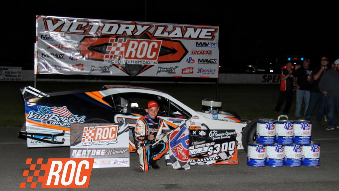 “SPEEDY” MIKE LEATY MAKES HIS WAY TO VICTORY LANE IN “FAST 40”  67th ANNUAL SPENCER SPEEDWAY OPENER