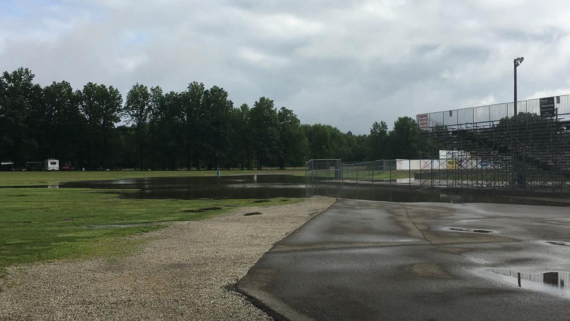 4.5&quot; inches on Friday forces cancellation of racing Saturday night for 2nd straight week