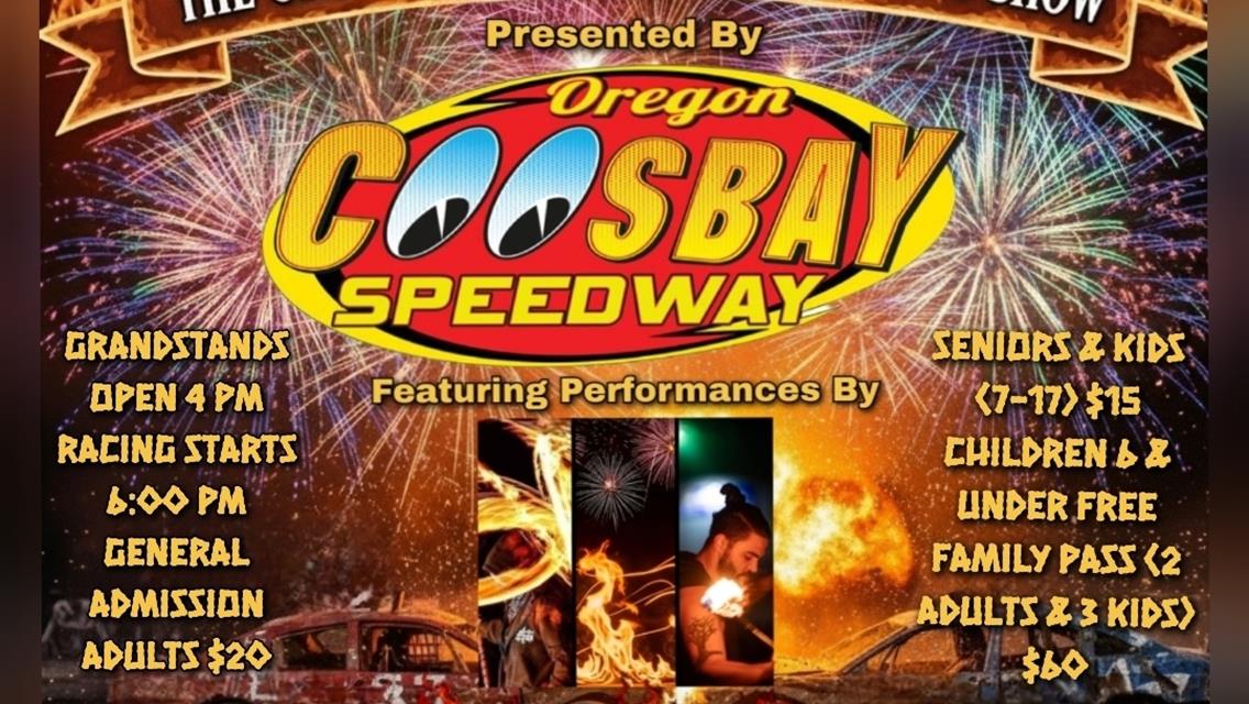 Demo Derby &amp; Oregon Coast’s Best Fireworks Show This Saturday Night September 6th