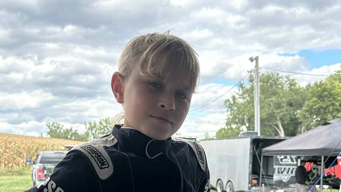 Anderson Turning Laps at Newton Kart Klub