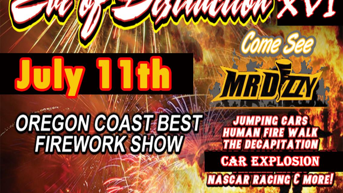 Eve Of Destruction Returns Saturday, July 11 at Coos Bay Speedway