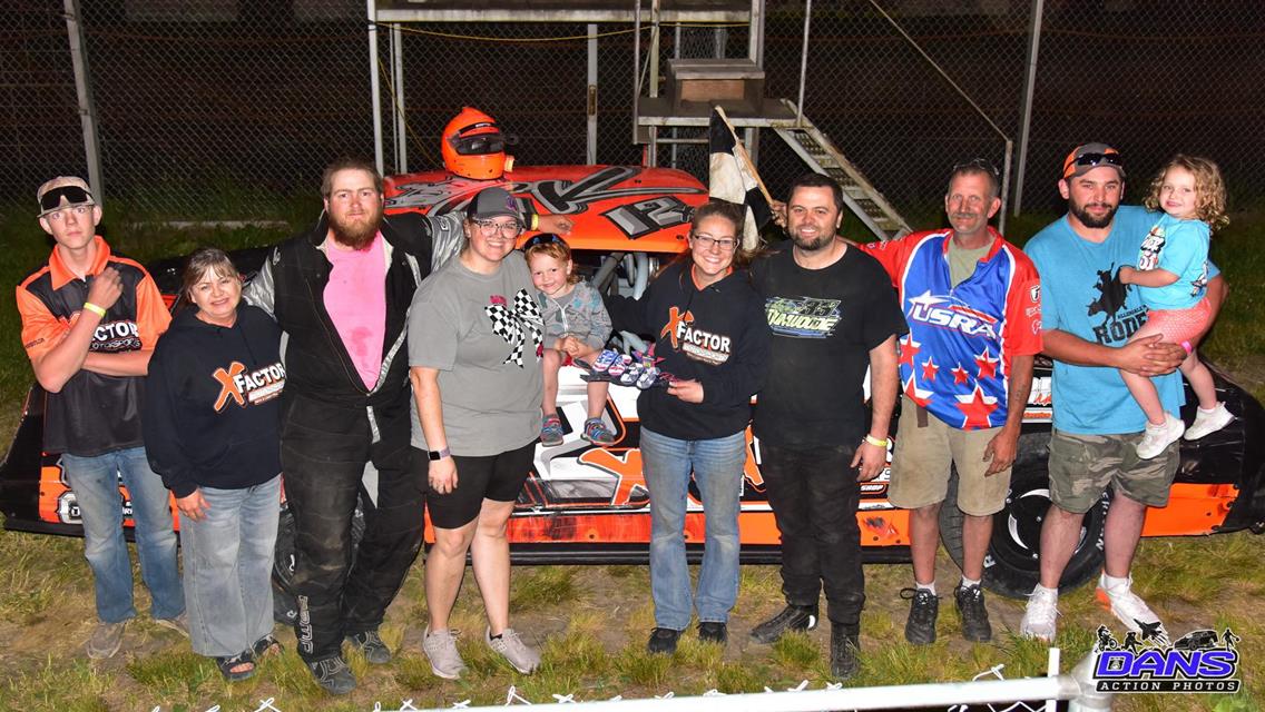 Kaufman, Downs and Lance Achieve Feature Wins at US 36 Raceway
