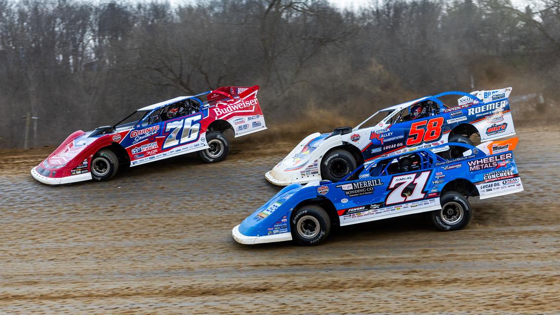 Brownstown Speedway (Brownstown, IN) – Lucas Oil Late Model Dirt Series – Indiana Icebreaker – March 28, 2026. (Heath Lawson Photo)