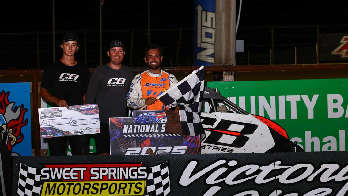 Sweet Victory for KJ Snow on Tuesday with NOW600 National at Sweet Springs Motorsports Complex!
