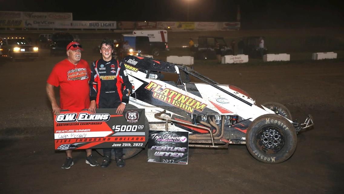 Caden McCreary Charges To ASCS Elite Victory At Route 66