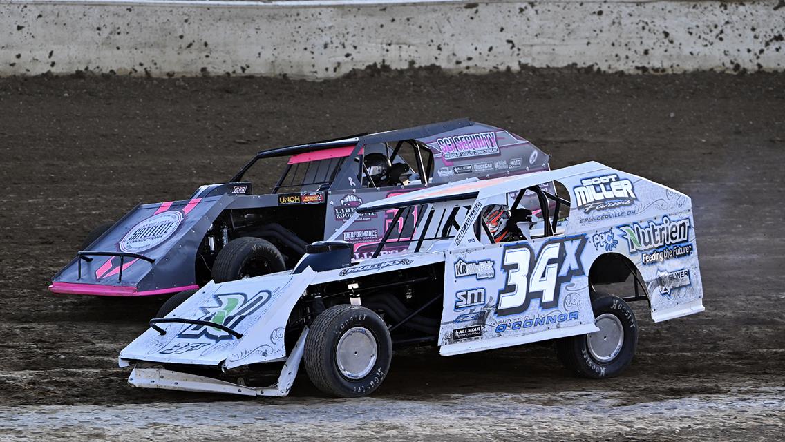 Klay wins makeup Thunderstock feature. TMez wows Non Wing with last lap pass, O’Connor shakes Modified woes, and power outage stops Keysor Memorial