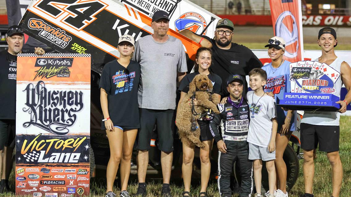 Abreu seizes Night 2 Kubota High Limit Diamond Classic win at Lucas Oil Speedway