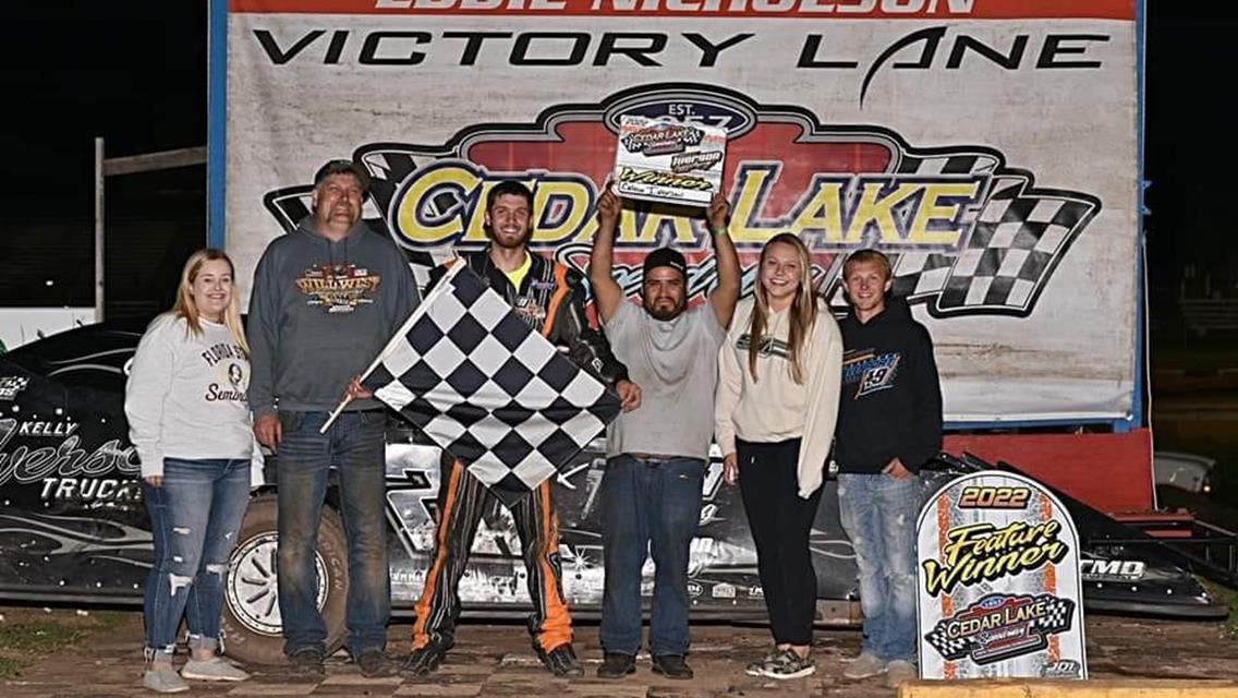 Calvin Iverson cruises at Cedar Lake