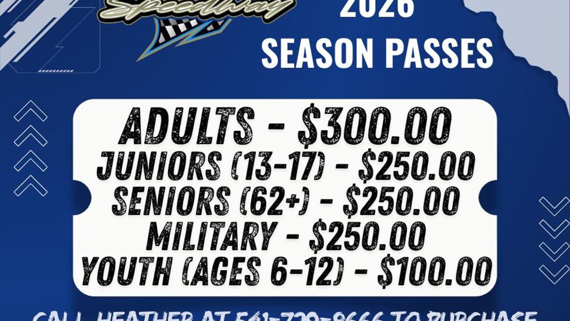 ??SEASON PASSES AVAILABLE NOW??