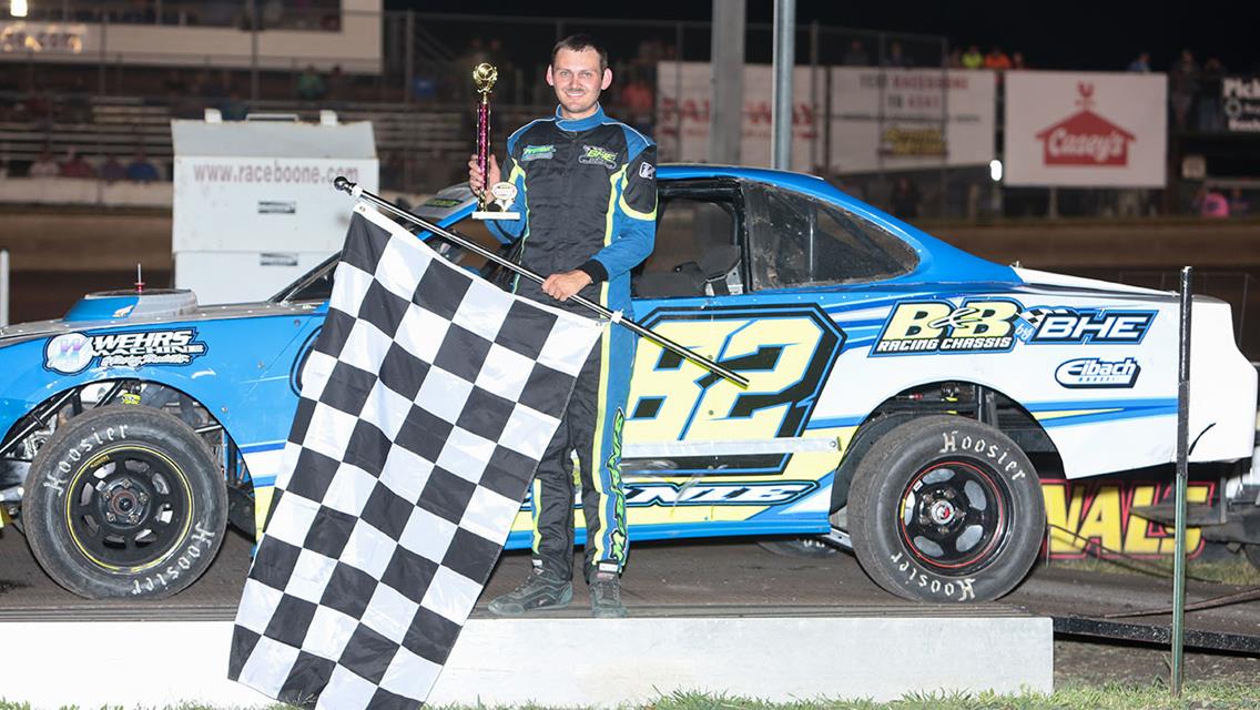 Ward takes checkers at Boone, McBirnie, Sachau, Martin, and Huggins also see Victory Lane