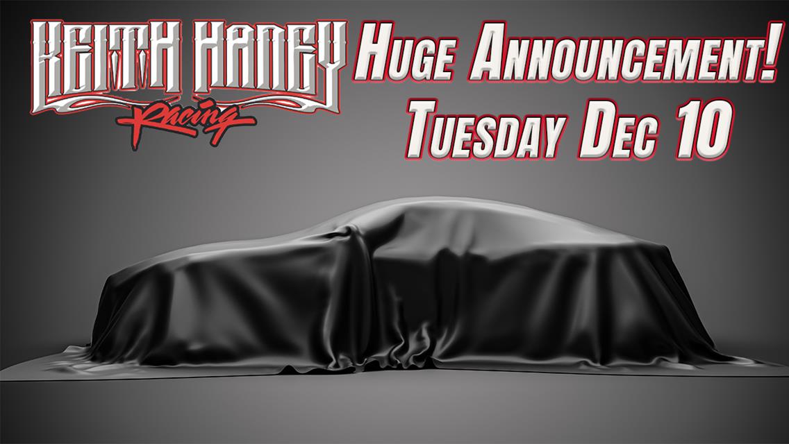 Huge Announcement Dec 10