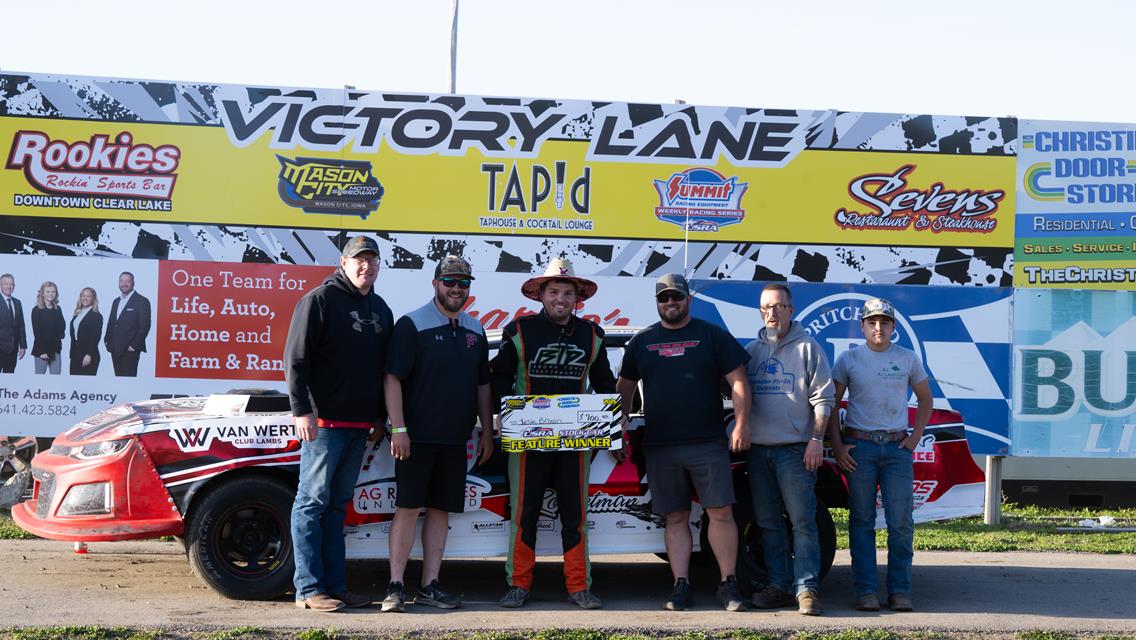 Chisholm, Brown, Dobel, and Skauge score wins at the Mason City Motor Speedway