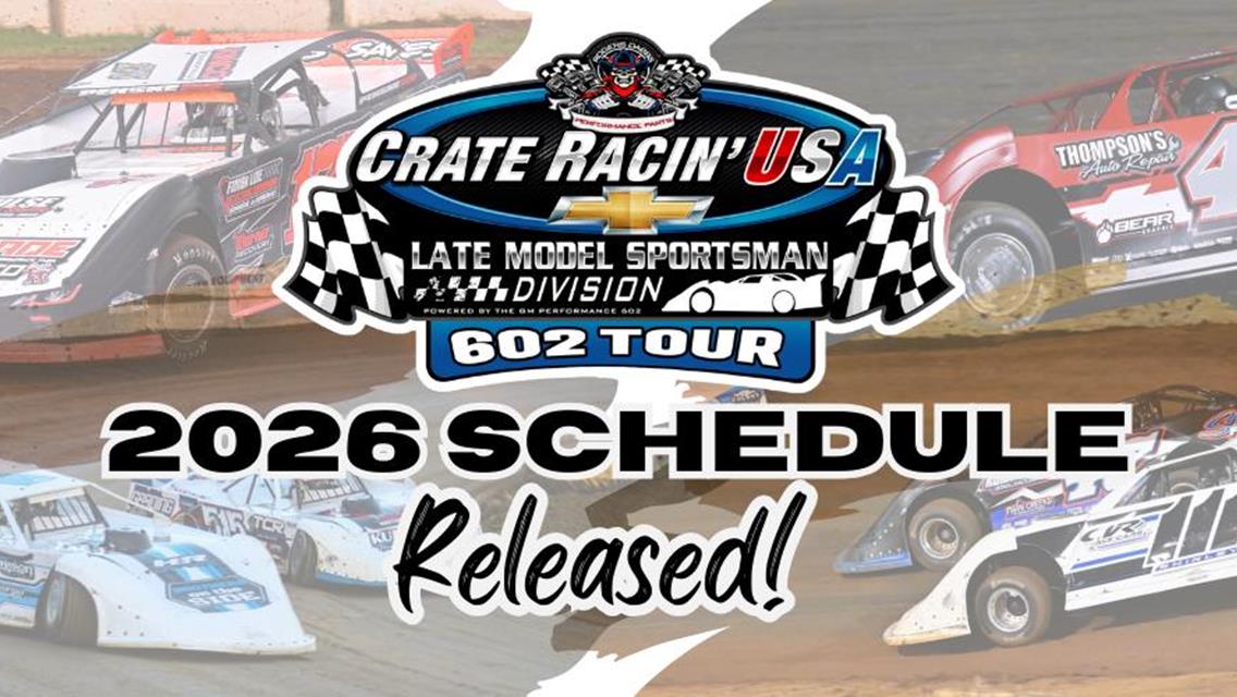 Crate Racin’ USA Announces 2026 Late Model Sportsman Tour