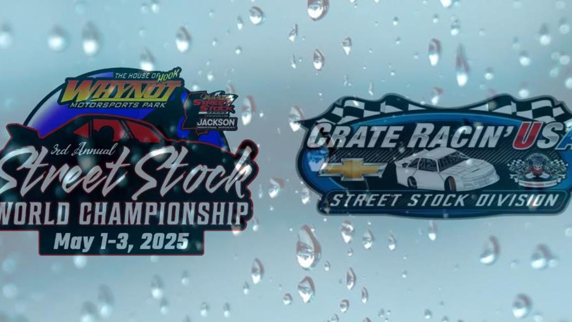 Unfavorable Weather Forecast Postpones Street Stock World Championship at Whynot