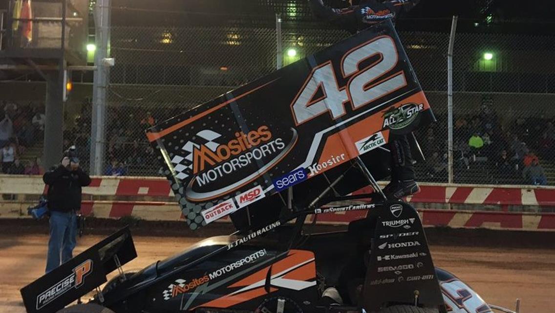 Career 1st win for Lynch in $3000 &quot;410&quot; Sprints; Biggest career win for Gordon in $2000 Penn-Ohio Stocks; Big-Block Mod Non-Winners to Warren; Win #2