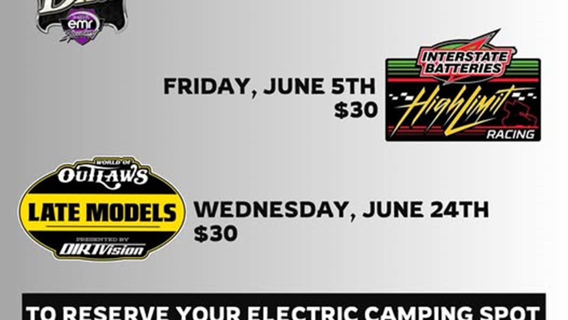 Camping Info: for events coming up