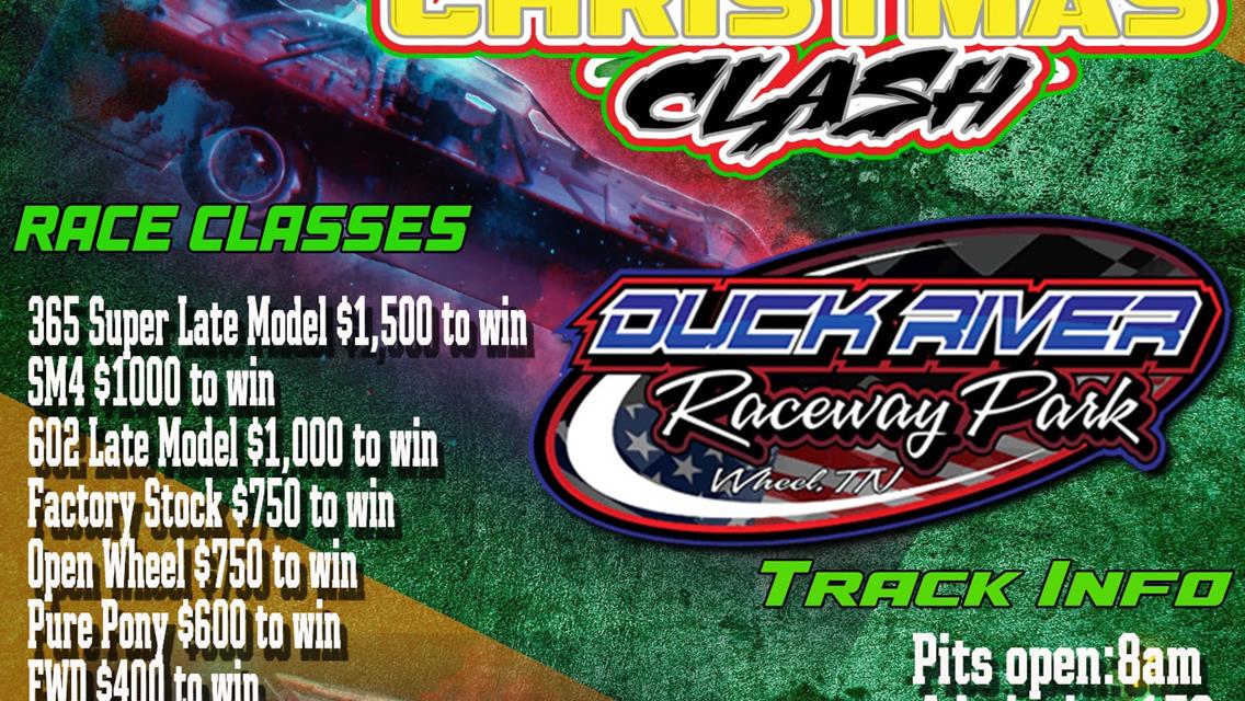 CHRISTMAS CLASH ADDED TO SCHEDULE FOR SATURDAY, DECEMBER 20TH