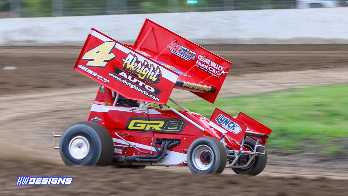 Pokorski nets podium showing in PDTR 360 Sprint Car appearance