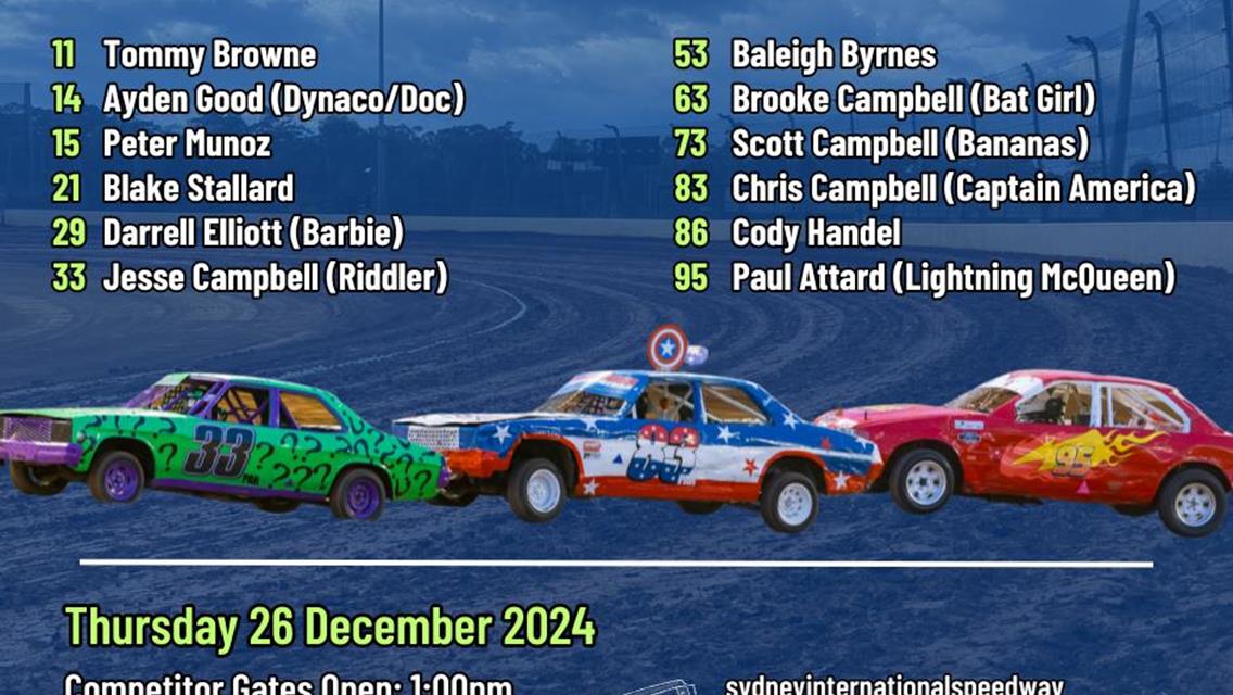 Summer of Speed Night 1 - Fender Bender Nominations