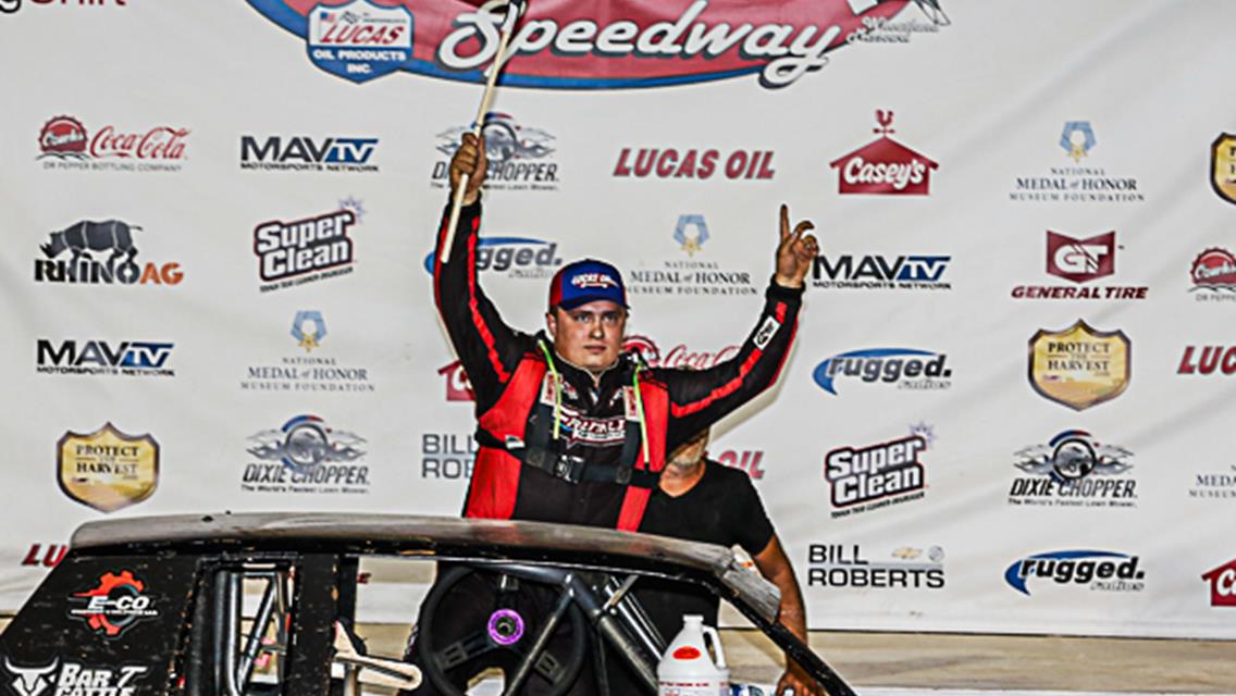 Garner grabs USRA Stock Cars victory in Lucas Oil Speedway featured class; Kirk, Pursley, Wells also prevail