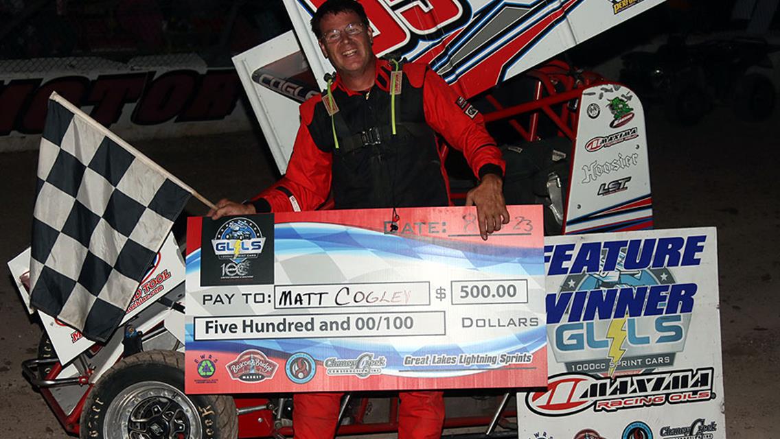 MATT COGLEY LEAVES VICTORIOUS FROM TRI-CITY MOTOR SPEEDWAY