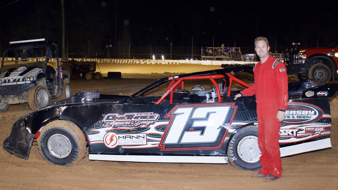 Sheasby Sweeps CRUSA Street Stock Action at Hattiesburg